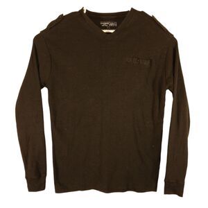 Jordan Craig thermal tshirt mens XL Xlarge black waffle knit long sleeve